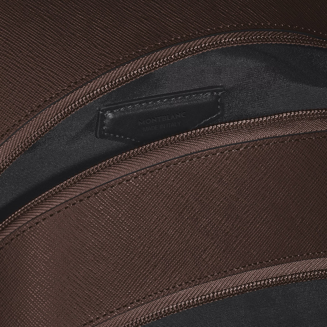 Montblanc medium rugzak 3 compartimenten Kleermakersleer Ebony kleur 222929