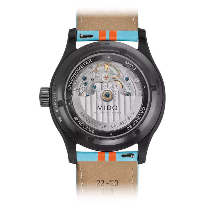Mido-Uhr Multifort Chronometer 1 Racer 42 mm, schwarzer Automatikstahl, schwarzes PVD-Finish M038.431.36.051.00