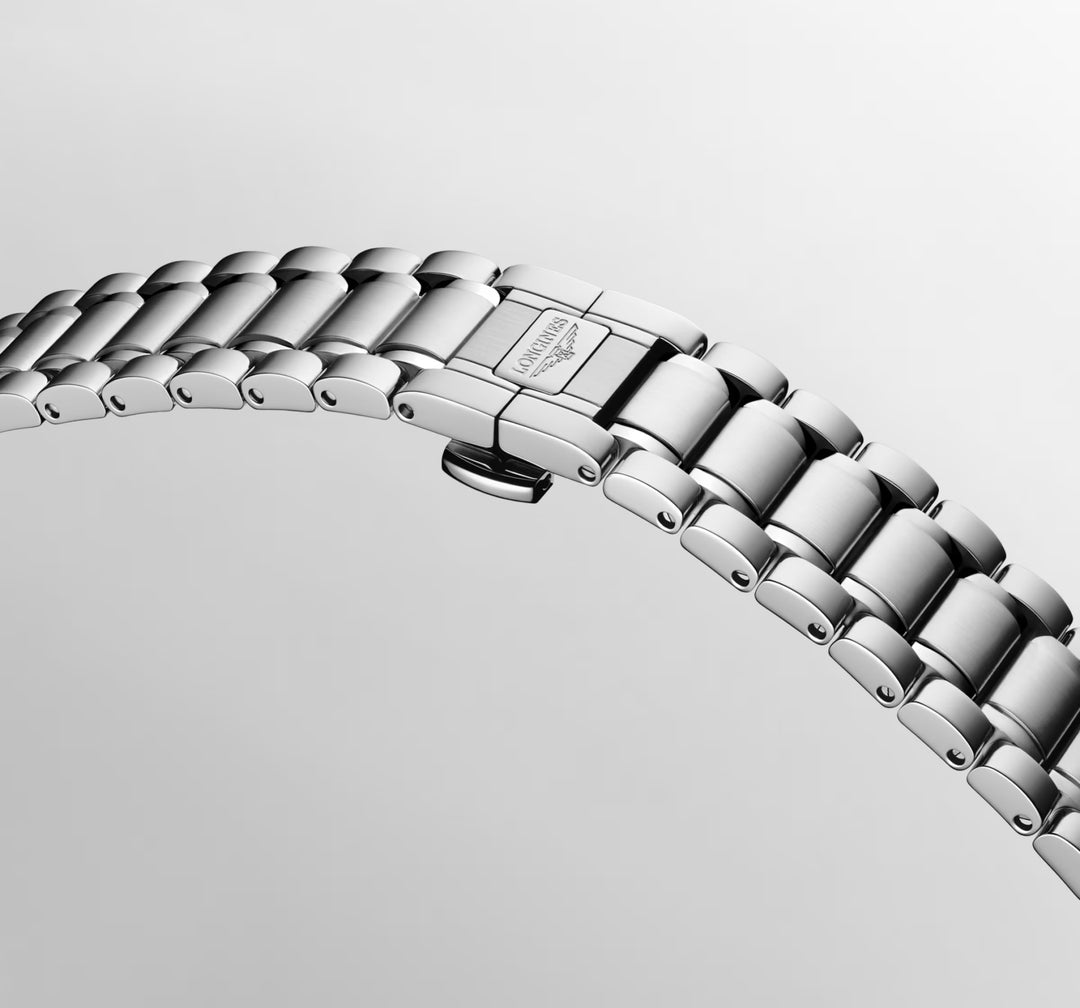 Longines Master Collection watch 34mm mother of pearl diamonds automatic steel L2.450.4.87.6