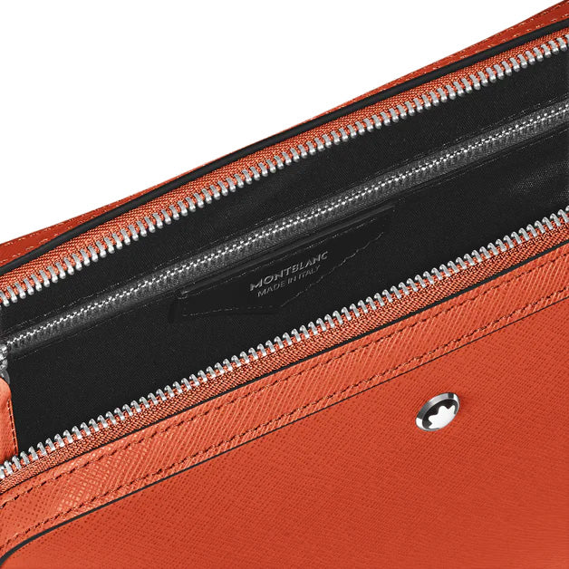 Montblanc small tangerine Sartorial leather shoulder bag 221576