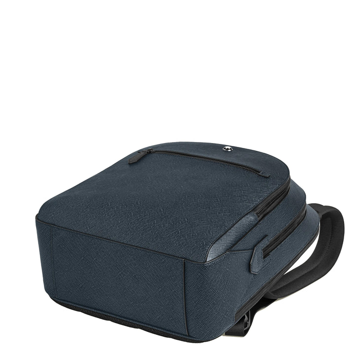 Montblanc medium backpack with 3 compartments Sartorial blue tweed 220335