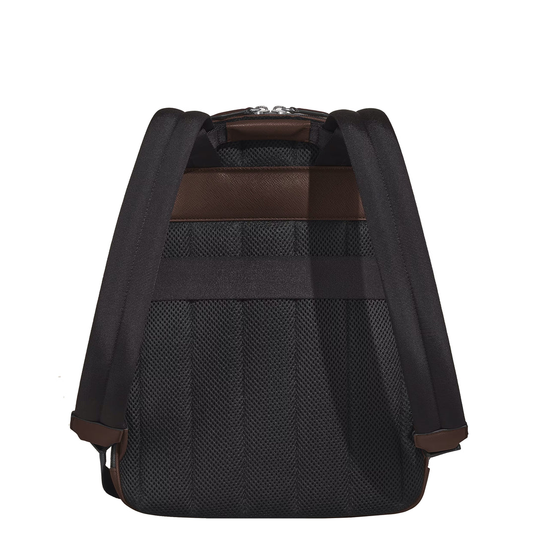 Montblanc medium rugzak 3 compartimenten Kleermakersleer Ebony kleur 222929