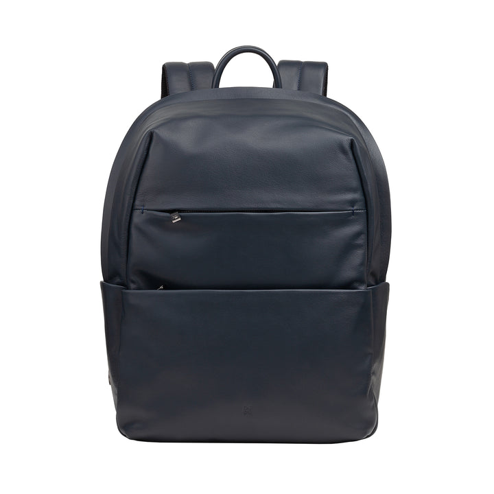 DUDU Unisex Leather Travel Backpack for Men and Women - Stylish and Durable Backpack for Tablet, Hiking and Work - Adjustable Shoulder Straps and Ergonomic Design