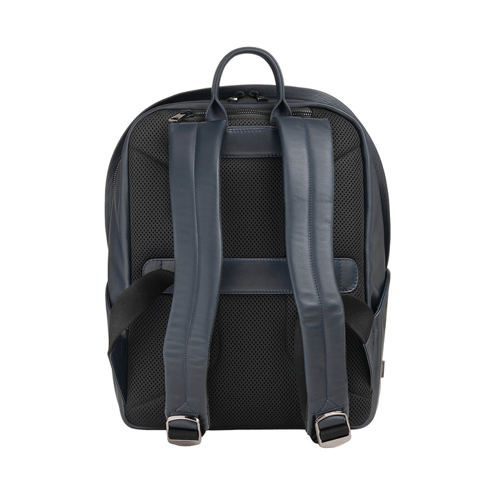 DUDU Unisex Leather Travel Backpack for Men and Women - Stylish and Durable Backpack for Tablet, Hiking and Work - Adjustable Shoulder Straps and Ergonomic Design