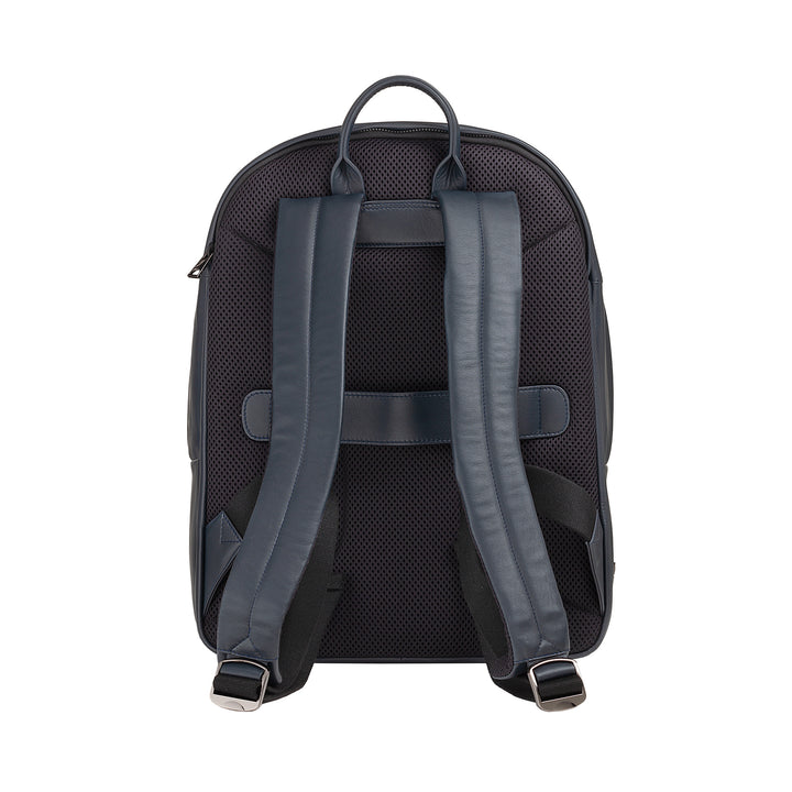 DUDU Leather Backpack for Men and Women 15L PC Holder - Elegant Travel and Work Backpack with Padded Laptop Pocket (up to 13"), Adjustable Shoulder Straps and Compact Design