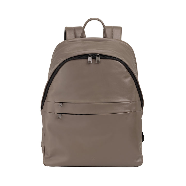 DUDU Leather Backpack for Men and Women, PC holder up to 15.6" MacBook 16 Inch, 20 Liter Travel Backpack, Office Work Backpack with an Elegant Essential Design