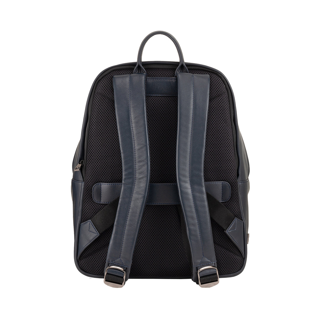DUDU Leather Backpack for Men and Women, PC holder up to 15.6" MacBook 16 Inch, 20 Liter Travel Backpack, Office Work Backpack with an Elegant Essential Design