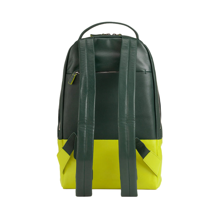 DUDU Herren-Sportrucksack aus mehrfarbigem Leder, weicher, farbiger Damen-Rucksack mit Diebstahlsicherungstasche