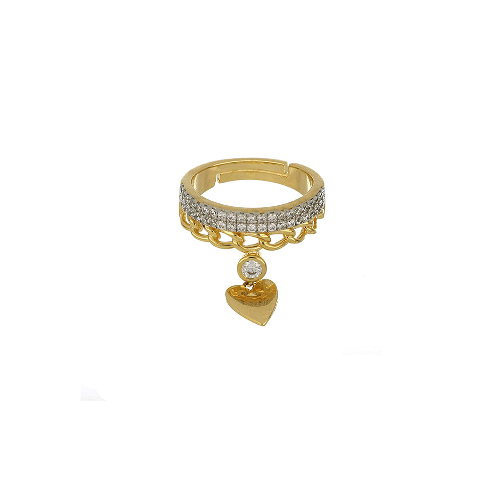 Cuori Milano Cuido Gallery Ring Vittorio Emanuele Collection Silver 925 Afwerking PVD Gold Geel 24938730