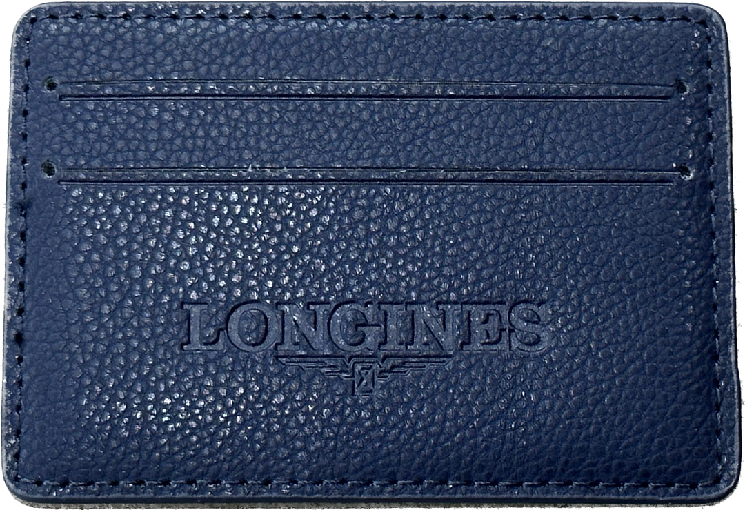 Longines creditcard 4 Long-01-cc blauw nappa blauw leer