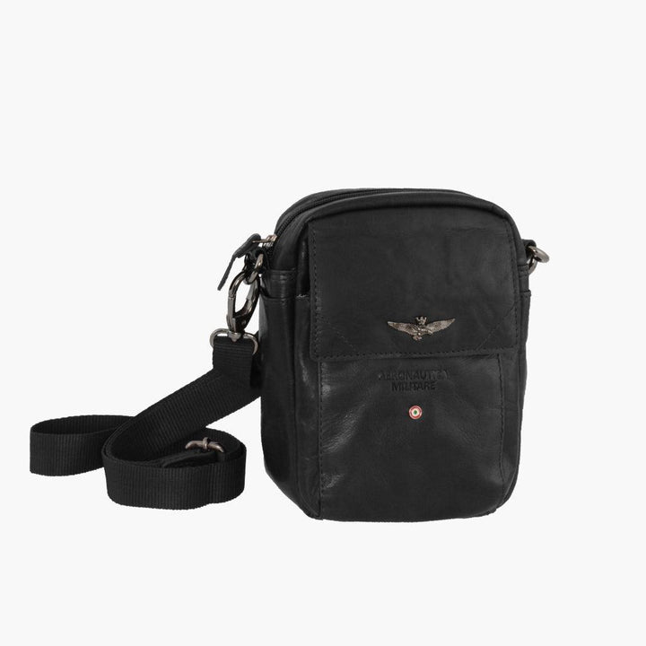 Aeronautica Militare Echt leren schoudertas VINTAGE AM307-NE - Capodagli 1937