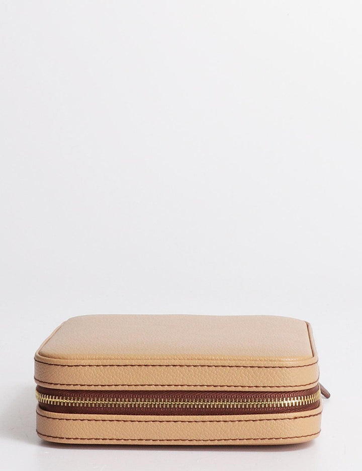 Friedrich23 Ascot Schmucketui mit Reißverschluss Beige 26113-8 - Capodagli 1937