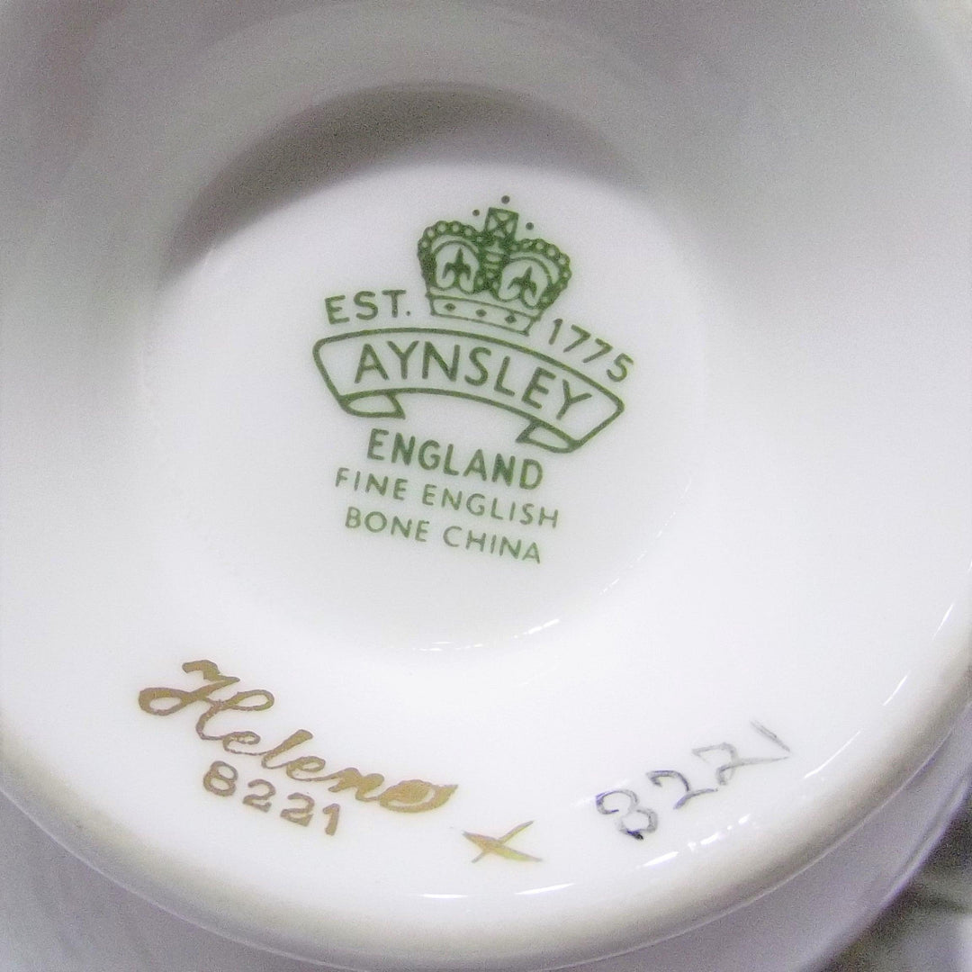 Aynsley England 1 theekop met puur gouden decoratie, fijn porselein, Engels porselein A-0059 - Gioielleria Capodagli