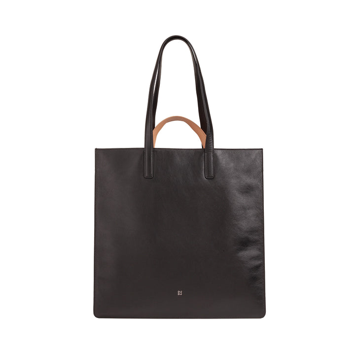 DUDU Women's Large Soft Bag, Colored Leather Shopping Tote Bag, Double Handles, Elegant Shoulder Bagage, Capacity Handbag