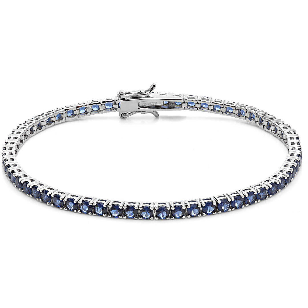 Comete Silver Tennis Bracelet 925 Zirkoni Blue UBR 988 M18