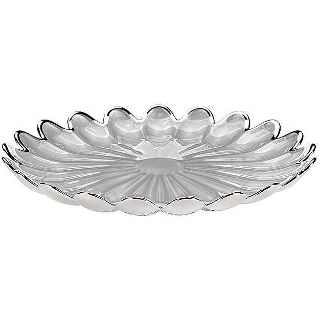 Ottaviani Centro Amprovola Margherita 22 cm Silver Glass 800369