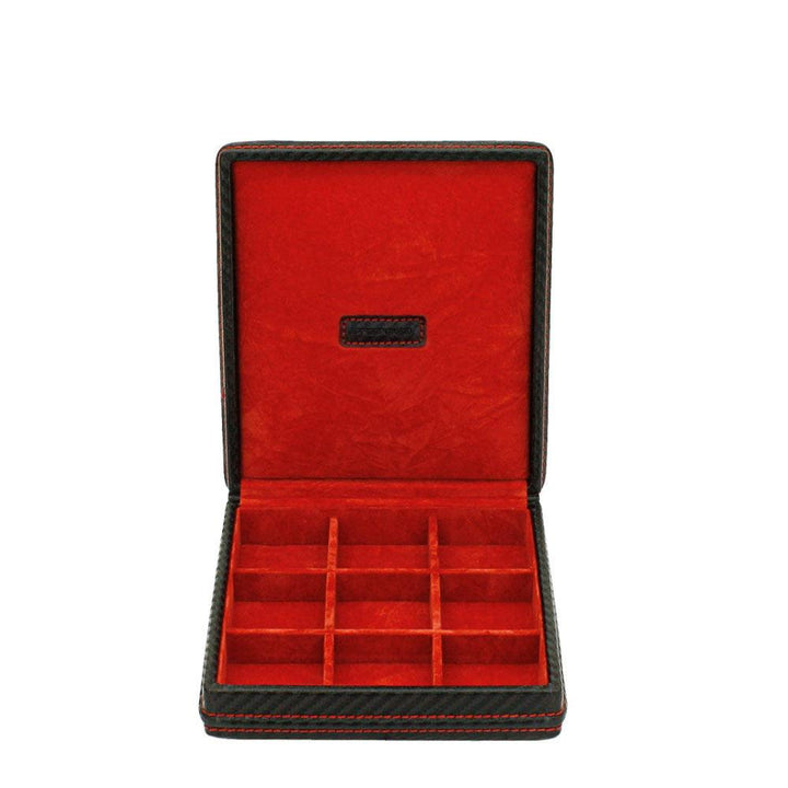 Friedrich23 Carbon manchetknopendoos 9 plaatsen Zwart 32053-2 - Capodagli 1937