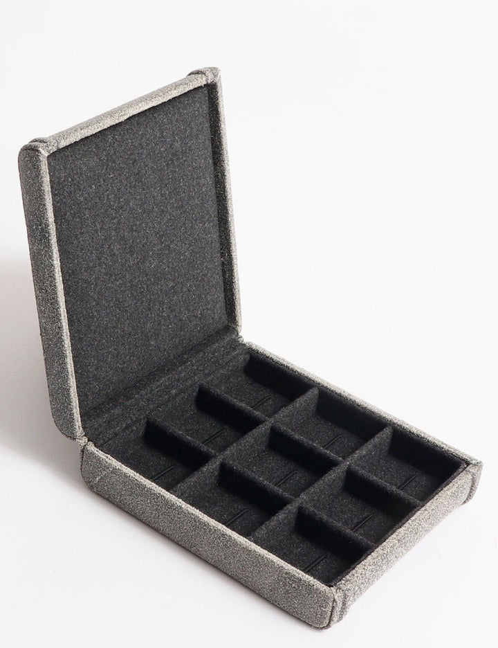 Friedrich23 Cubano 9-Sitzer-Manschettenknopfbox Grau 27033-8 - Capodagli 1937