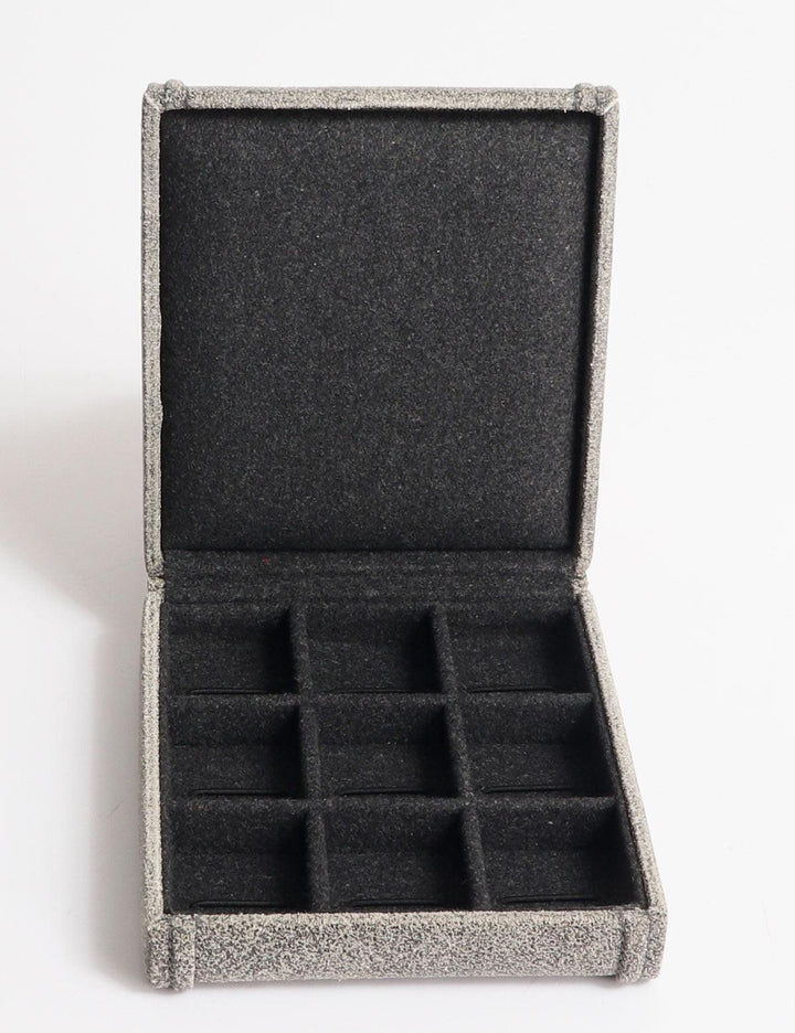 Friedrich23 Cubano 9-Sitzer-Manschettenknopfbox Grau 27033-8 - Capodagli 1937