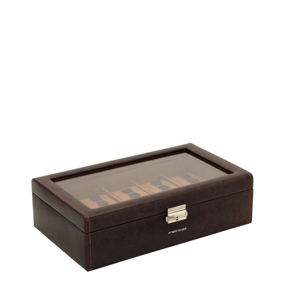 Friedrich23 Uhrenbox mit 10 sichtbaren Plätzen Testa di moro 20084-3 - Capodagli 1937