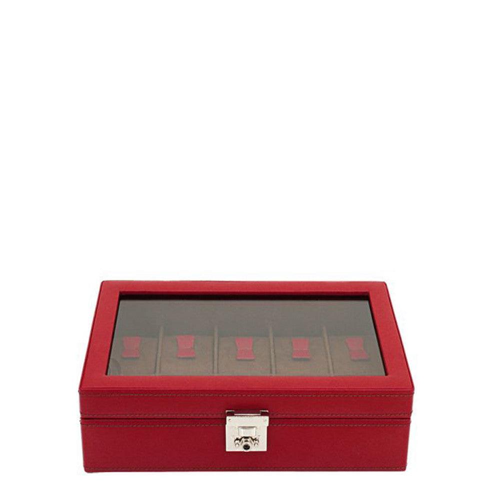 Friedrich23 Cordoba 10-Sitzer-Uhrenbox Rot 26215-4 - Capodagli 1937