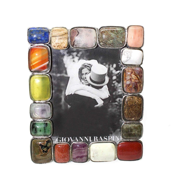 GIOVANNI RASPINI SILVER STONES FRAME 9x7 2148 - Capodagli Jewelery