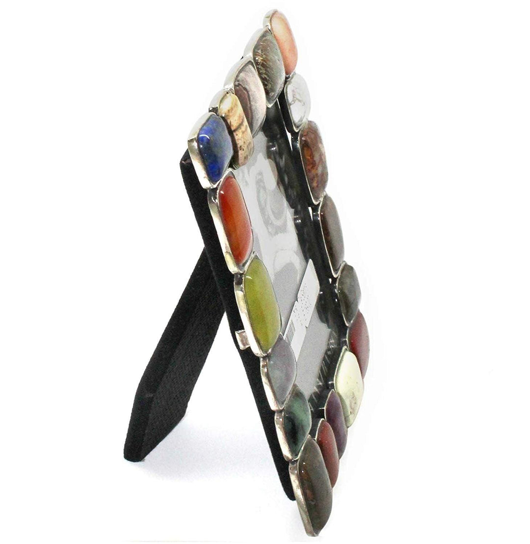 GIOVANNI RASPINI SILVER STONES FRAME 9x7 2148 - Capodagli Jewelery