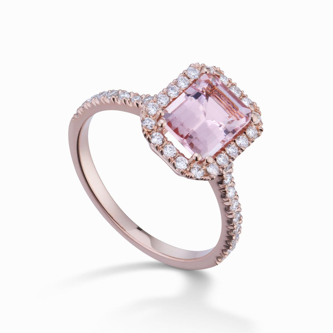 Golay Anello Diamanti e Morganite - Capodagli 1937