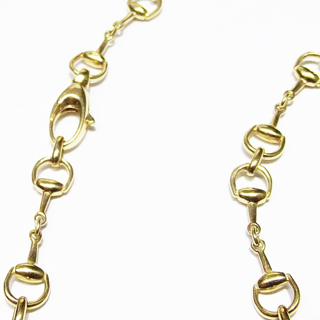 Gucci collana Horsebit oro giallo 18kt 80cm 154873 J8500 8000 - Gioielleria Capodagli