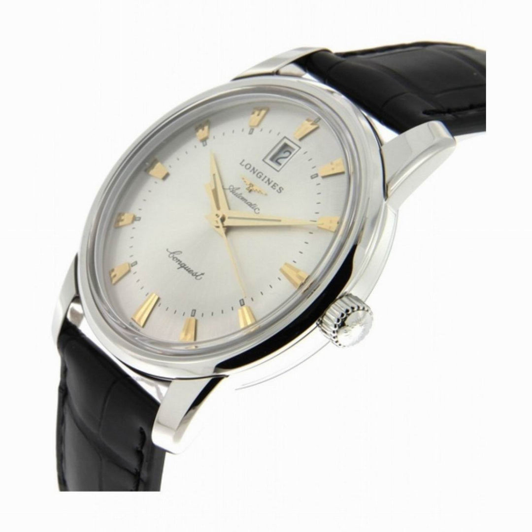 Longines Conquest Heritage watch 40mm silver automatic steel L1.645.4.75.4 - Gioielleria Capodagli