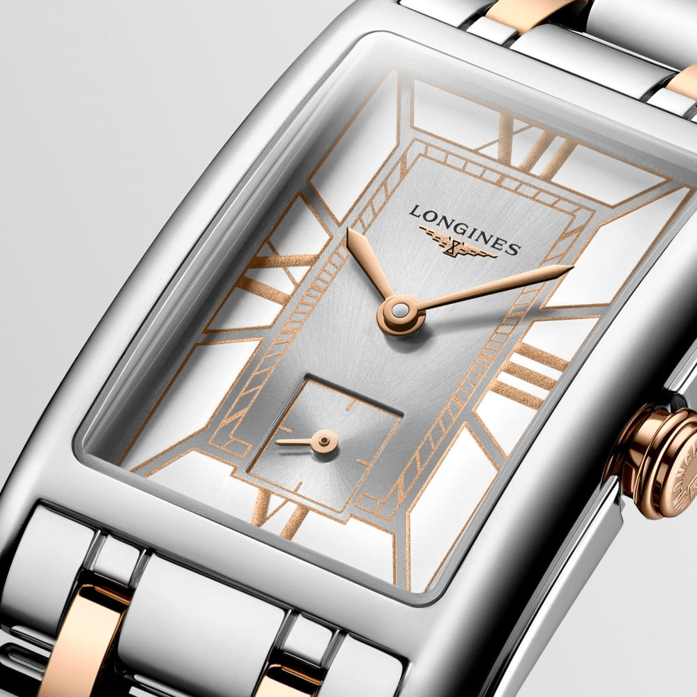 Longines orologio DolceVita 23,30x37,00mm bianco quarzo acciaio e oro rosa 18kt L5.512.5.75.7 - Capodagli 1937