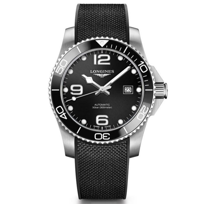 Longines orologio HydroConquest 43mm nero acciaio uomo automatico L3.782.4.56.9 - Gioielleria Capodagli