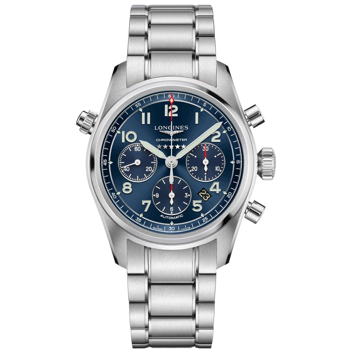 Longines orologio Longines Spirit 42mm blu automatico acciaio L3.820.4.93.6 - Capodagli 1937