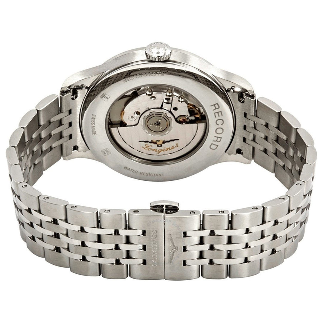 Longines Record collectie horloge 40 mm wit mat automatisch COSC staal L2.821.4.11.6 - Gioielleria Capodagli