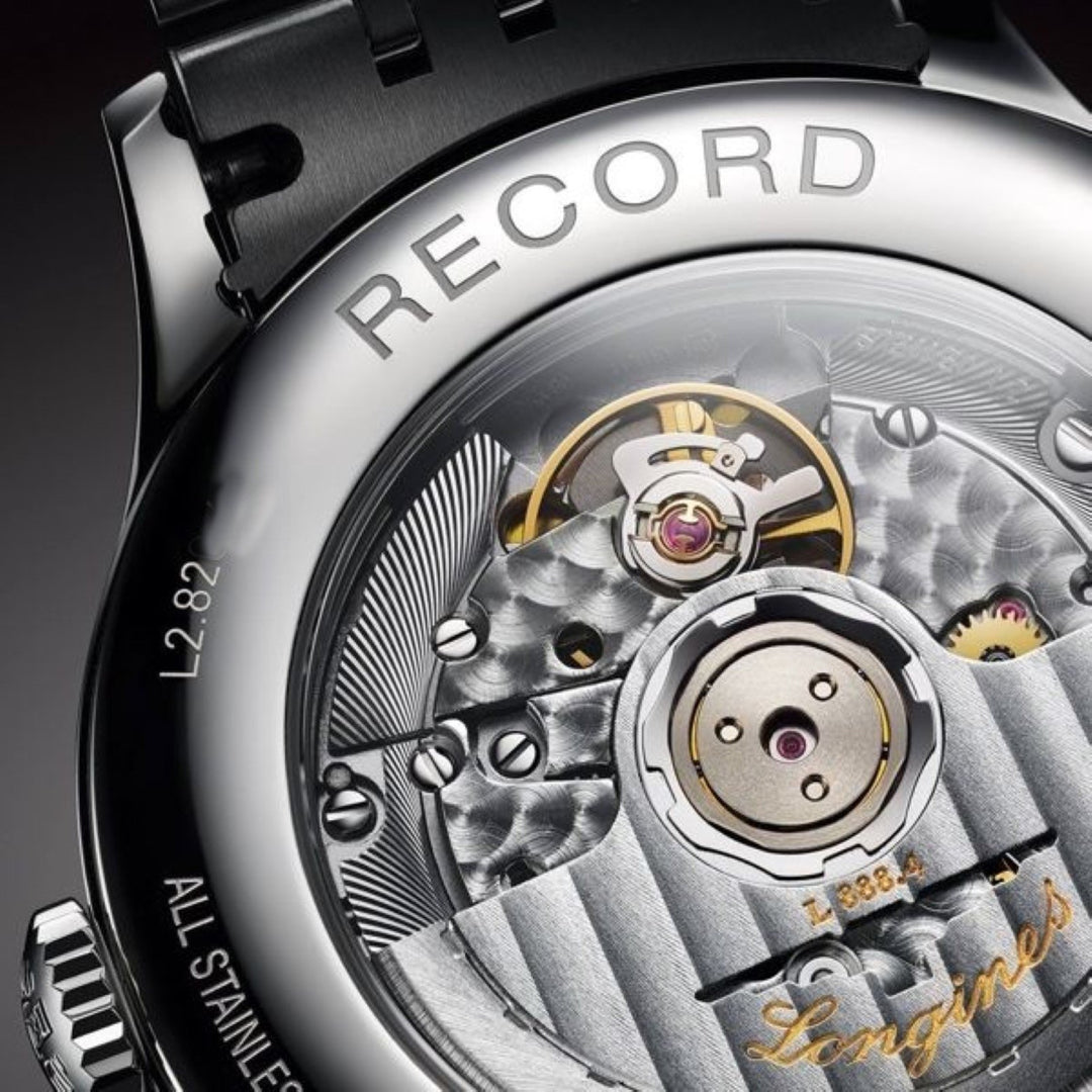 Longines Record collectie horloge 40 mm wit mat automatisch COSC staal L2.821.4.11.6 - Gioielleria Capodagli
