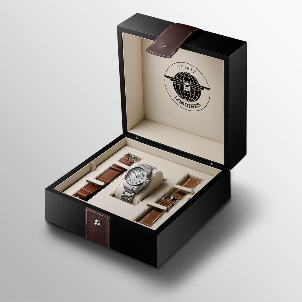 Longines Uhr Spirit Prestige Edition 40 mm Silber Automatik Stahl L3.810.4.73.9 – Capodagli 1937