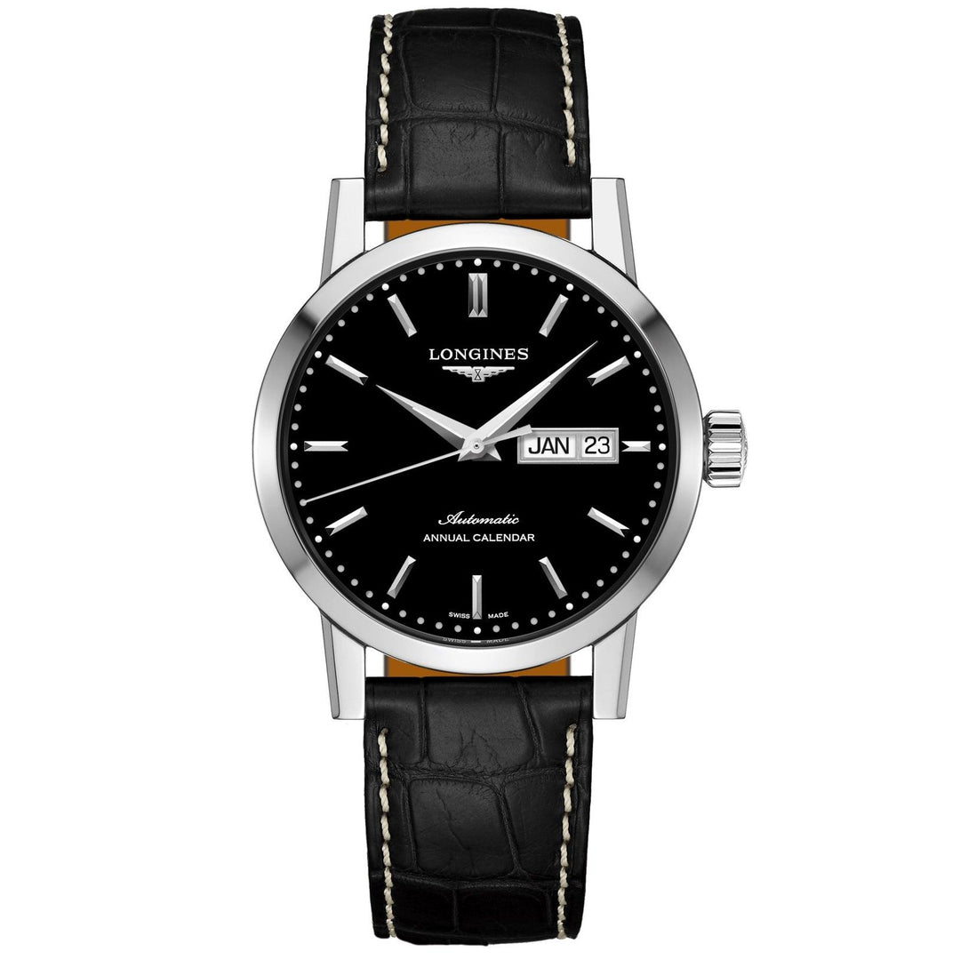 Longines orologio The Longines 1832 40mm nero automatico acciaio L4.827.4.52.0 - Gioielleria Capodagli