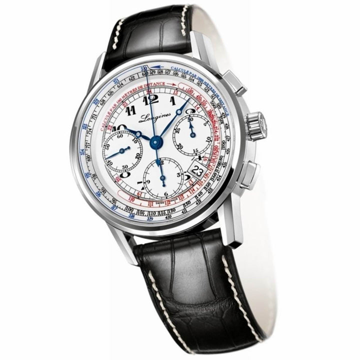 Longines herenhorloge Heritage Chronograph 41mm automatisch staal L2.781.4.13.2 - Gioielleria Capodagli