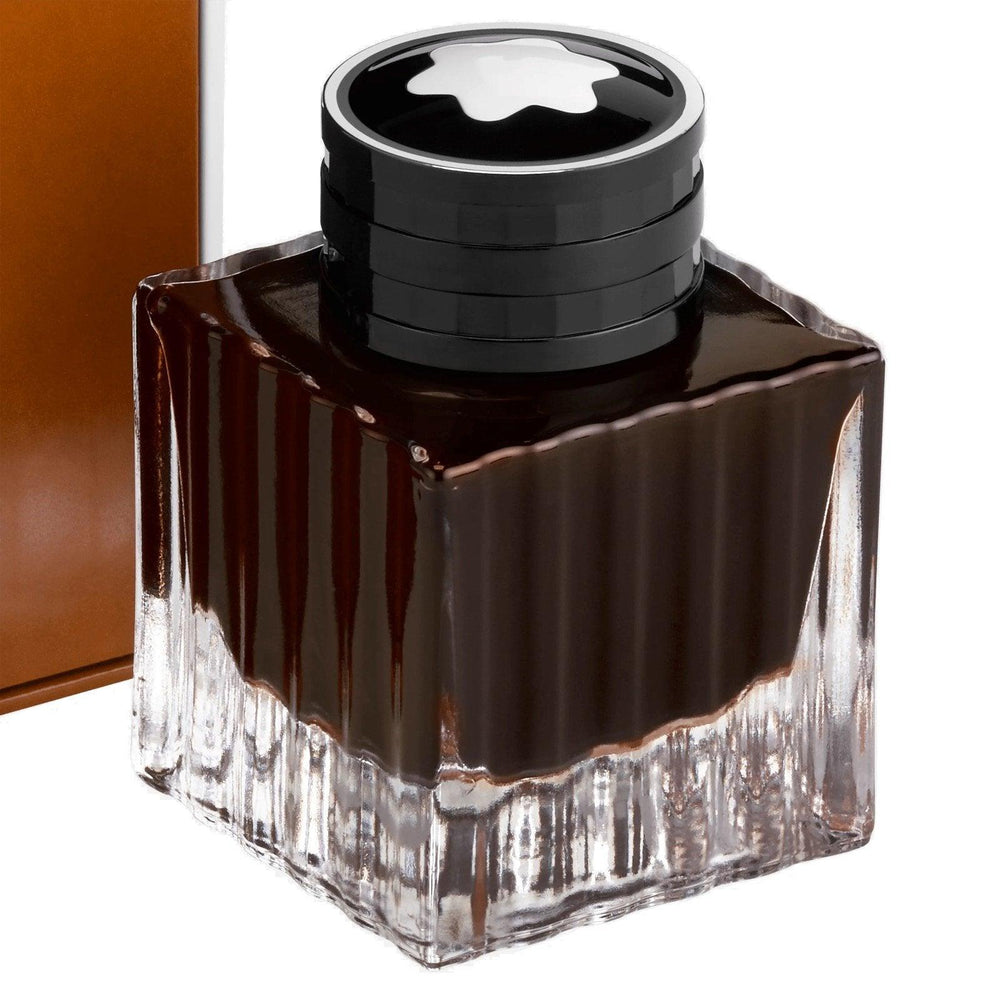 Montblanc boccetta d'inchiostro 50ml Homage to Victor Hugo marrone 125932 - Gioielleria Capodagli