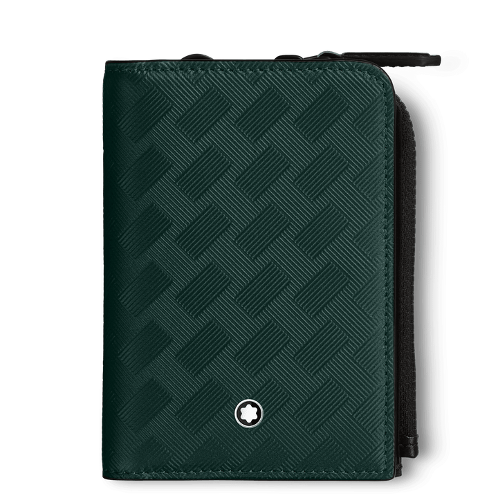 Montblanc porta carte di credito 3 scomparti con cerniera Montblanc Extreme 3.0 verde 130461 - Capodagli 1937