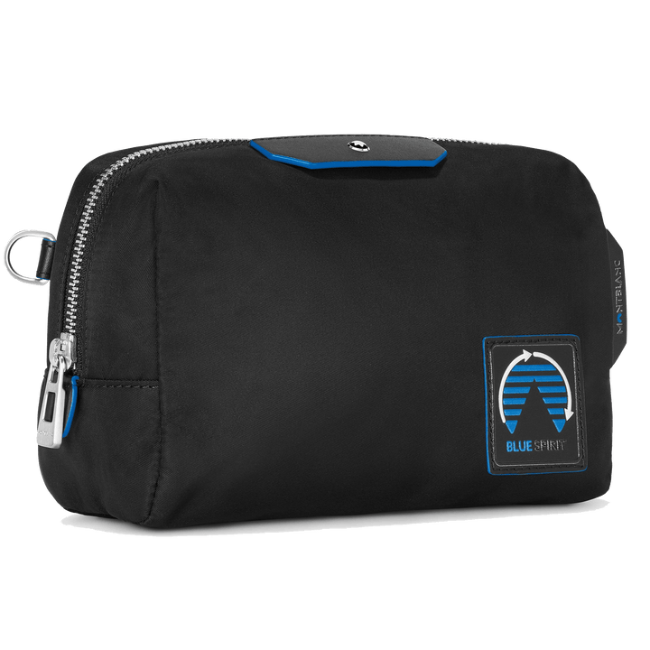 Montblanc medium toilettas Montblanc Blue Spirit zwart/blauw 128737 - Capodagli 1937