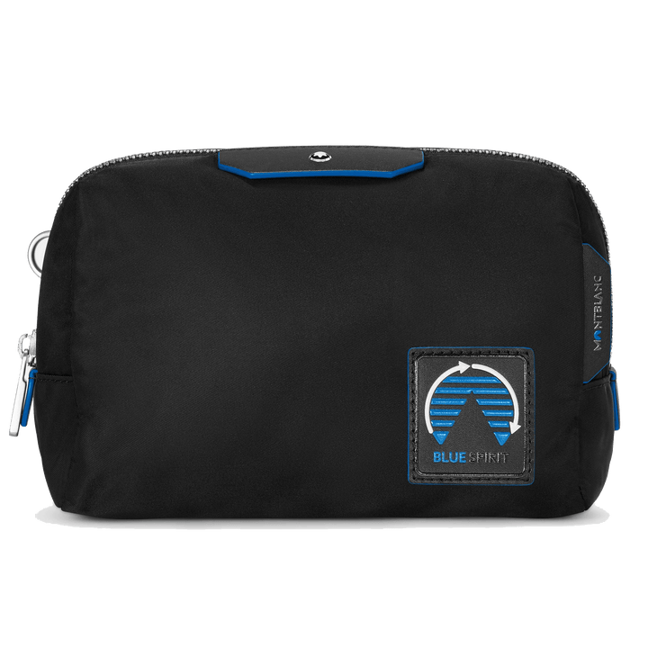 Montblanc medium toilettas Montblanc Blue Spirit zwart/blauw 128737 - Capodagli 1937