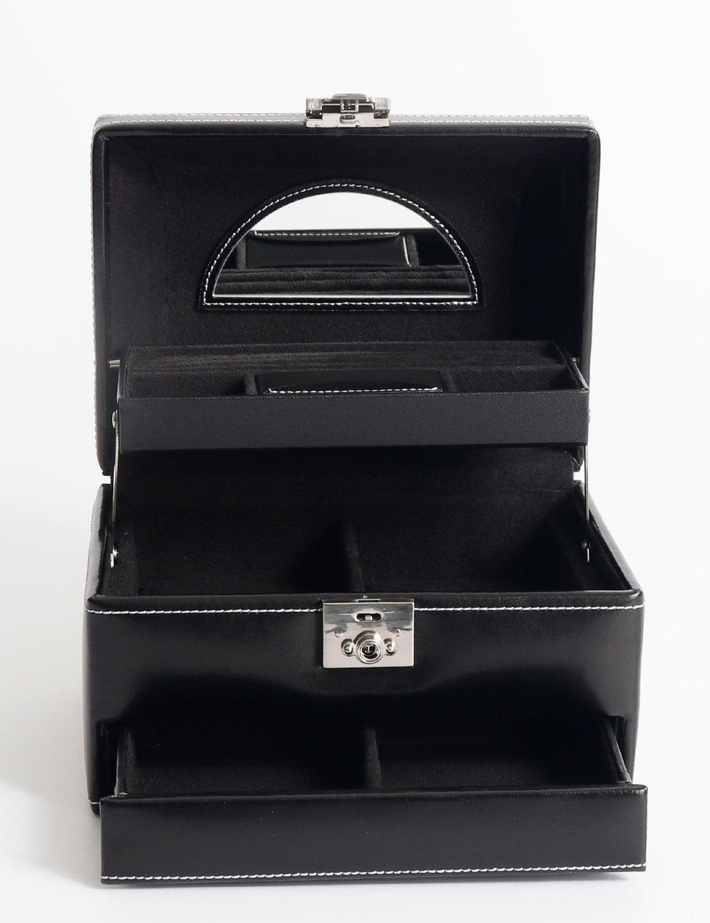 Friedrich23 London Schwarzer Schmuckhalter mit Griff 26104-2 – Capodagli 1937