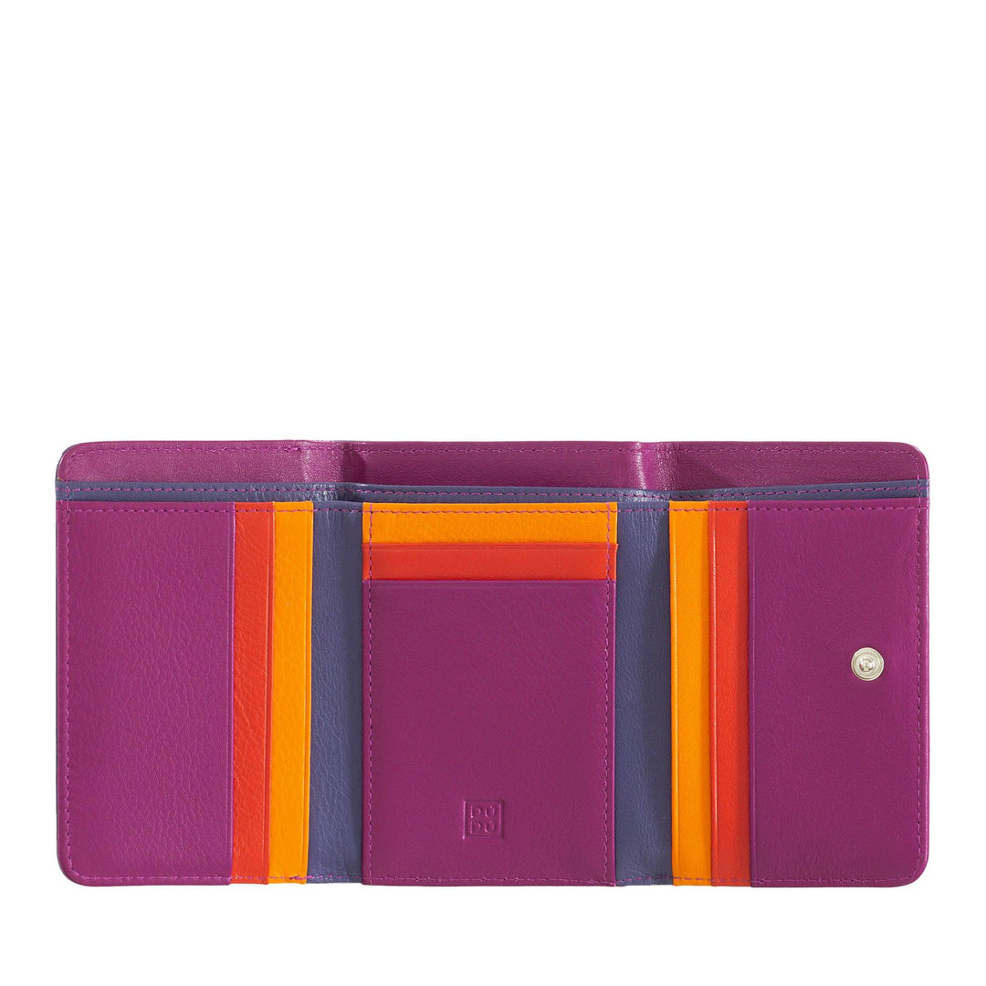 DUDU Portafoglio donna piccolo RFID in pelle multicolore Colorful - Capodagli 1937