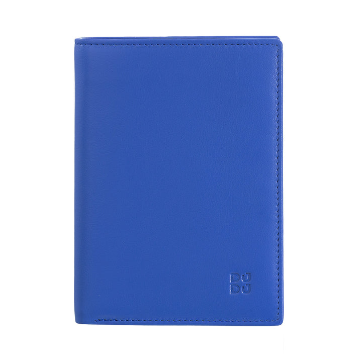 Dudu heren portemonnee voor RFID -boek in veelkleurig leer met bliksem