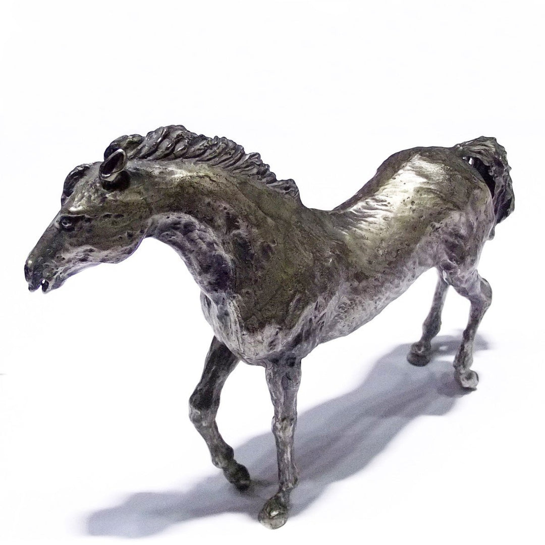 Roselli Argenteria statua di cavallo 510,7g argento massiccio 925 A/ST001 - Gioielleria Capodagli