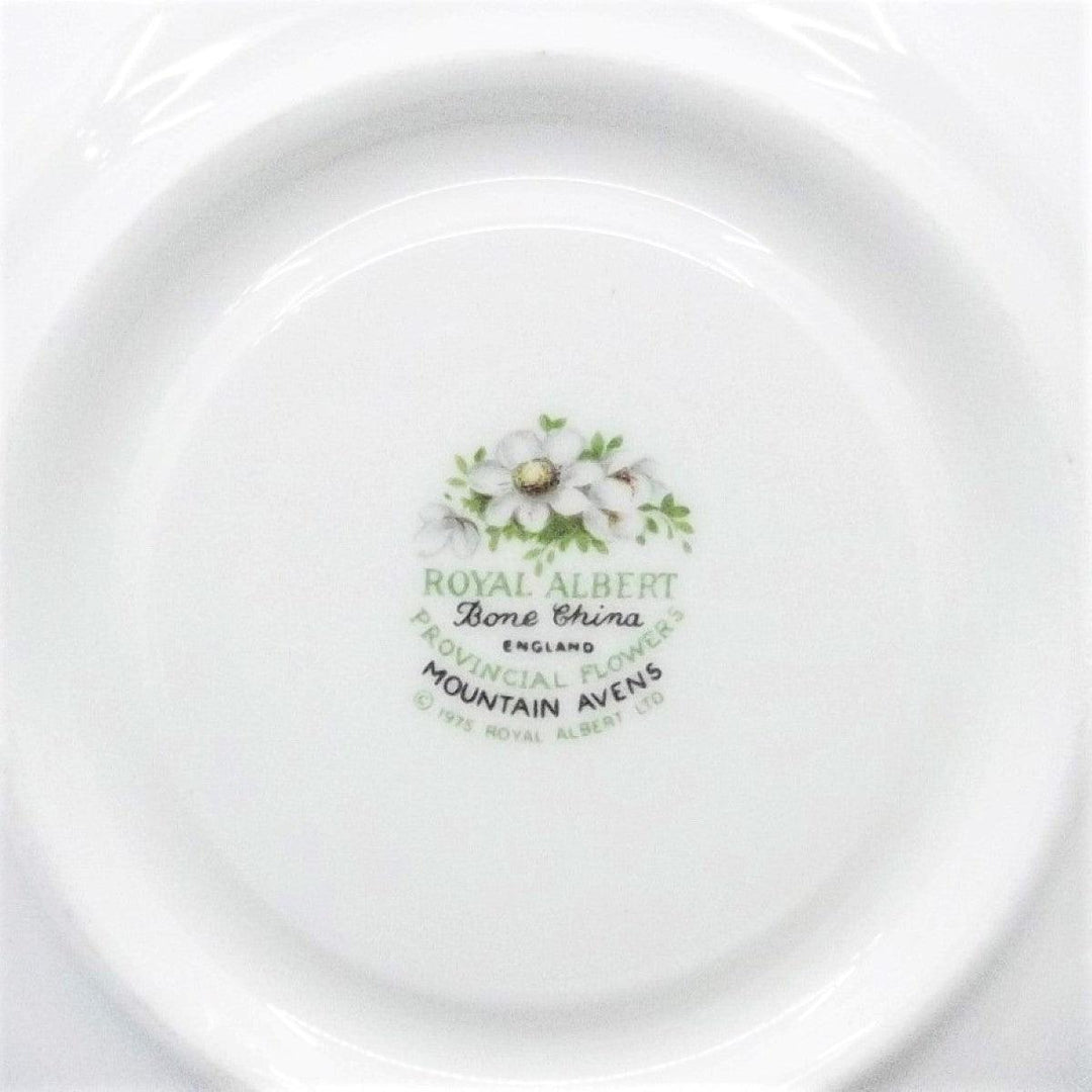 Royal Albert theekopje Mountain Avens Engelse porseleinen emaille decoraties gouden afwerkingen bloem A-S885-4 - Gioielleria Capodagli