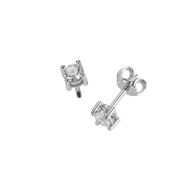 Sidalo light point earrings 18kt gold diamonds 0.10 color F clarity VS 0100-010OR - Capodagli 1937
