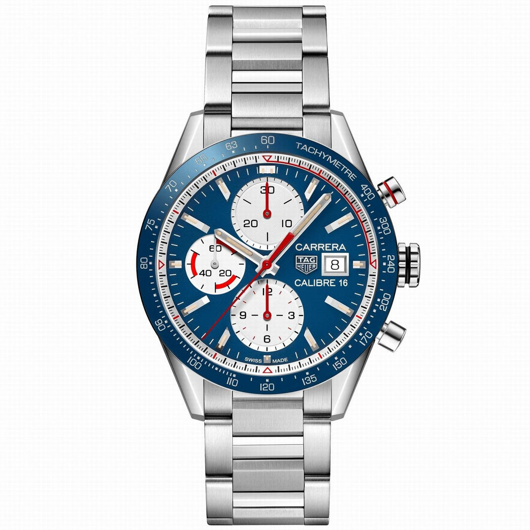 TAG Heuer horloge Carrera Calibre 16 automatische chronograaf 41 mm CV201AR.BA0715 - Gioielleria Capodagli