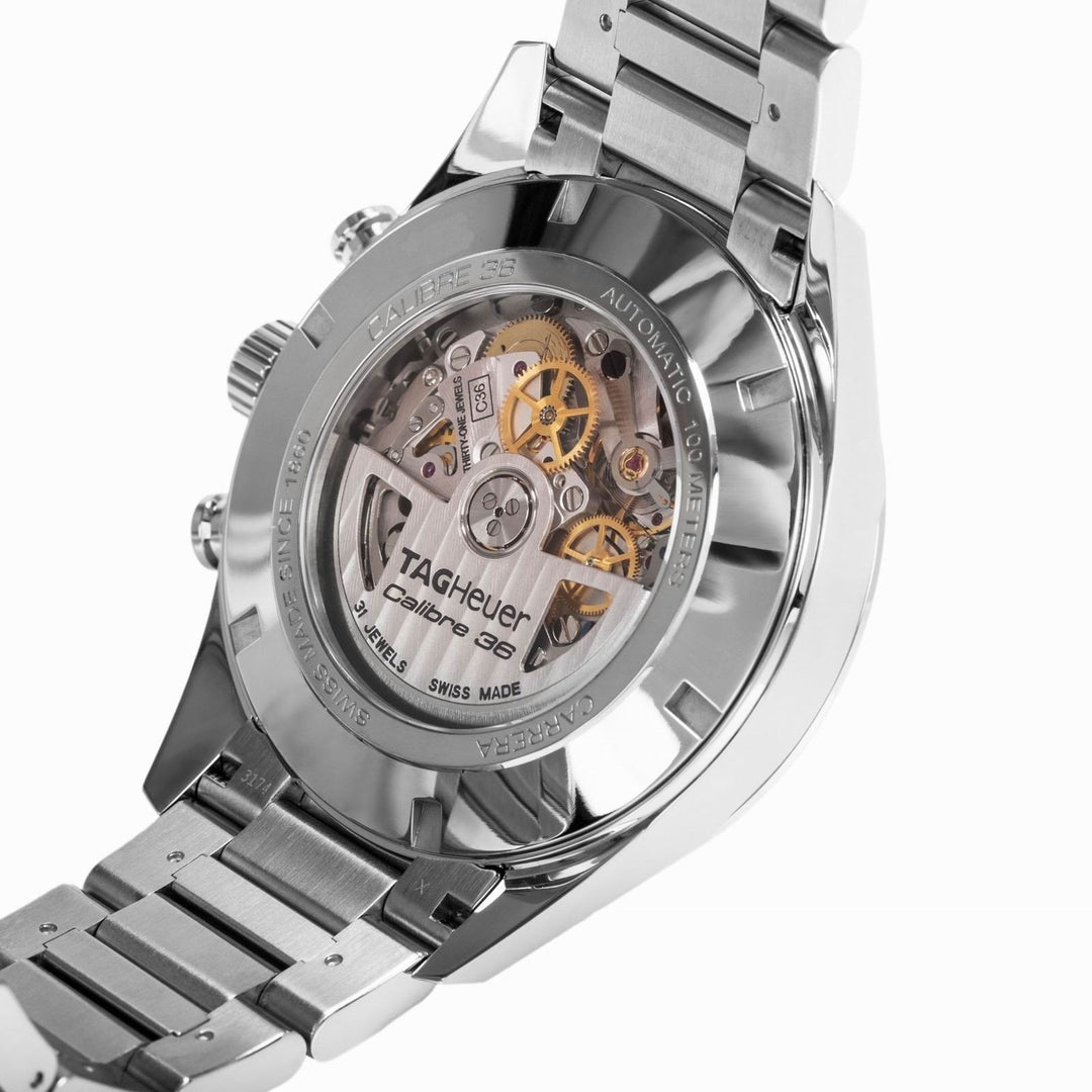 TAG Heuer Uhr Carrera Calibre 36 Flyback 43 mm Automatik-Chronograph CAR2B10.BA0799 – Gioielleria Capodagli